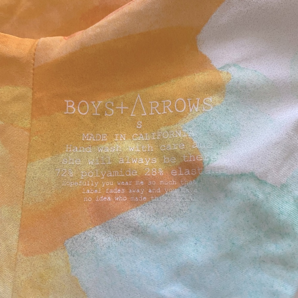 Boys and Arrows one piece reversible swimsuit